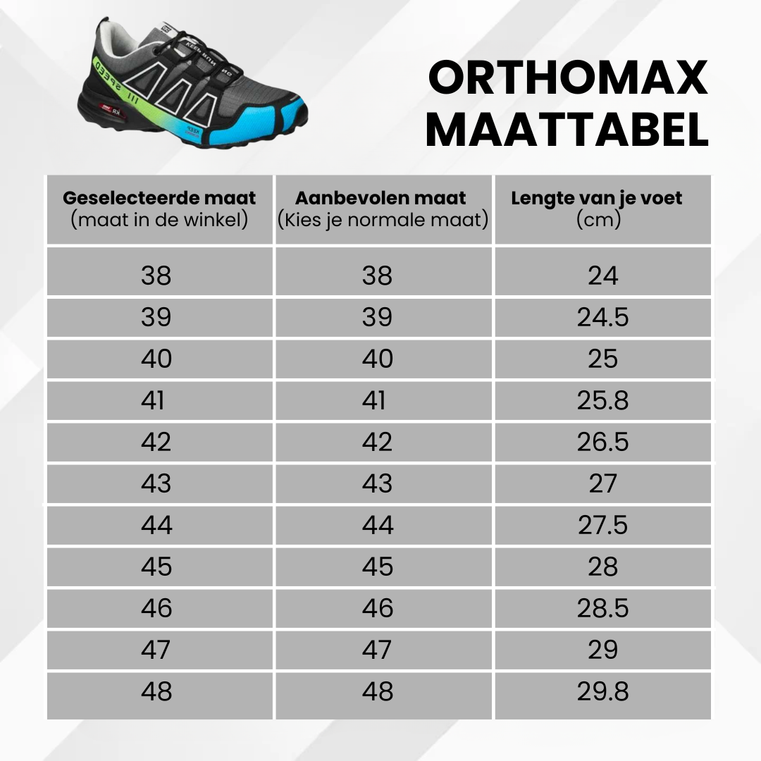 OrthoMax - Ergonomische & Pijnverlichtende Trekking- en Wandelschoenen (Koop 1, krijg 1 GRATIS!)
