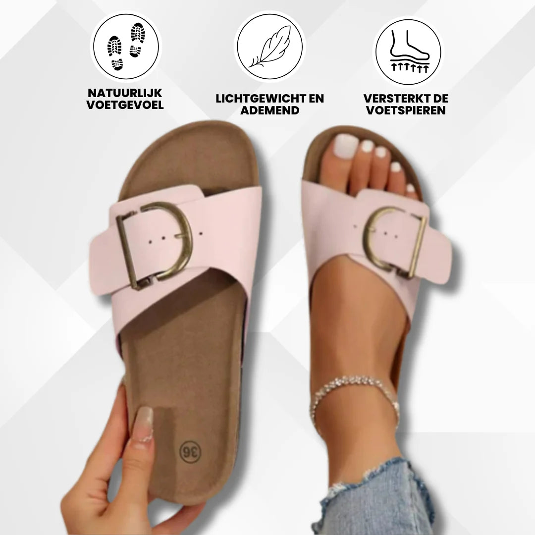 OrthoGrace - Pijnsverlichtende Kurk Sandalen Met Bandjesontwerp